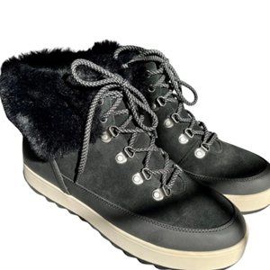Koolaburra (by UGG) Tynlee Lace Up Ankle Bootie Faux Fur - 11